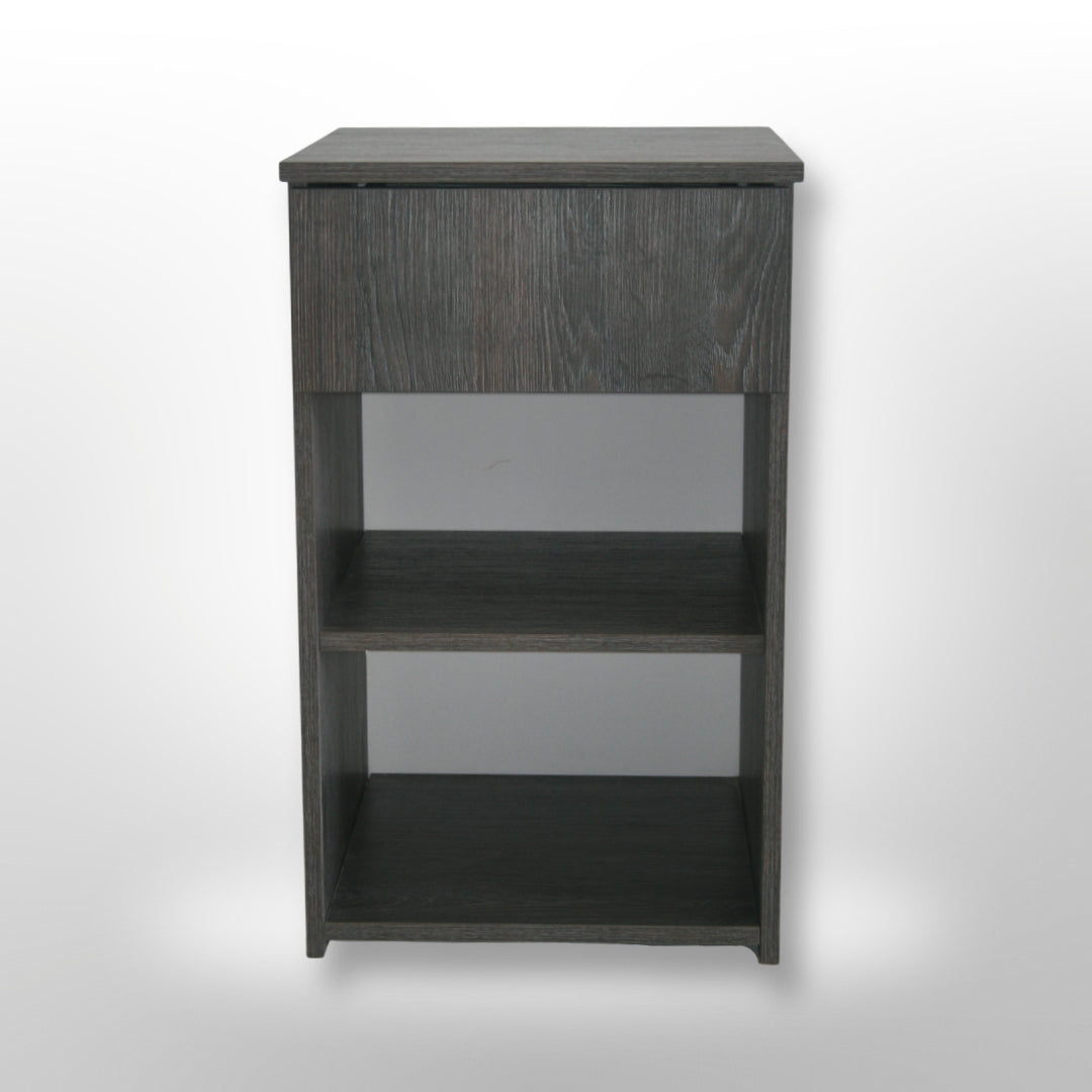 Pikasso Bedside Table - Cadbury Oak ( *Preassembled) BRAND NEW