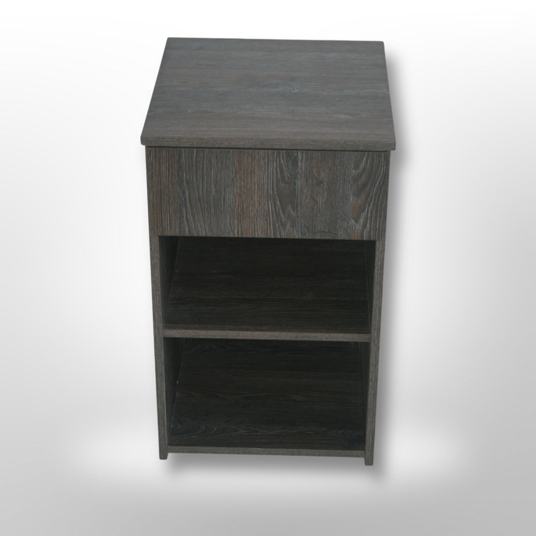 Pikasso Bedside Table - Cadbury Oak ( *Preassembled) BRAND NEW