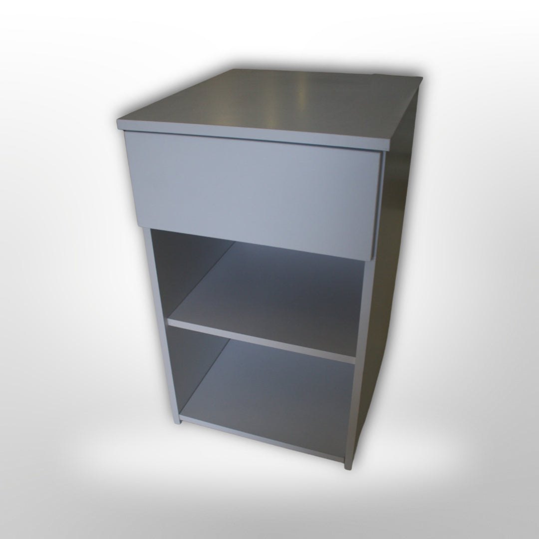 Pikasso Bedside Table - Iceberg White ( *Preassembled) BRAND NEW