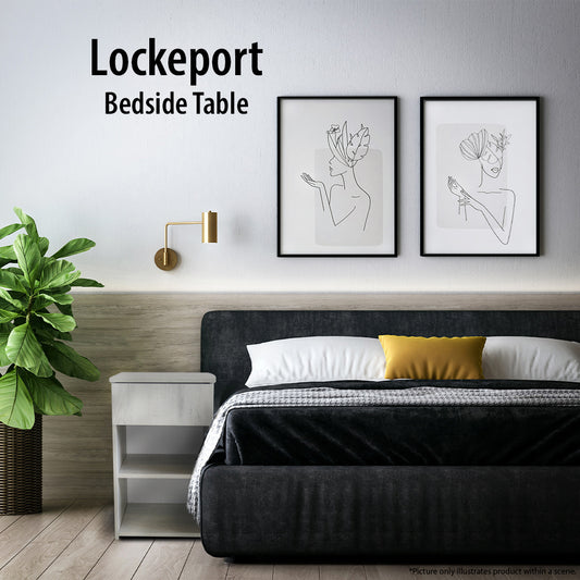 Pikasso Bedside Table - Lockeport