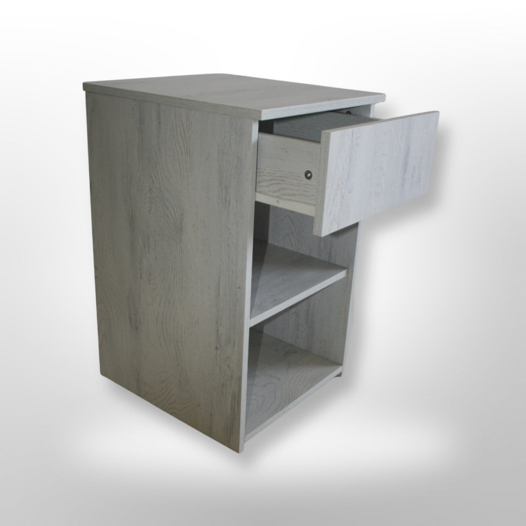 Pikasso Bedside Table - Lockeport ( *Preassembled) BRAND NEW