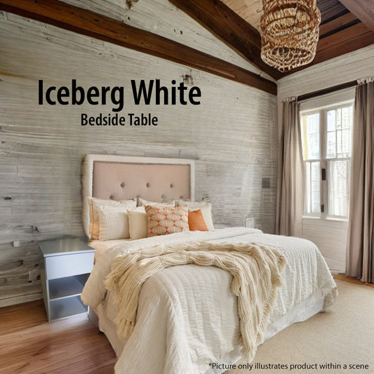 Pikasso Bedside Table - Iceberg White