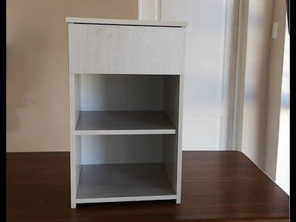 Pikasso Bedside Table - Iceberg White